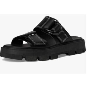 NEW SOREL Rein CB Slide Sandal, Black, Women's Size 7.5
